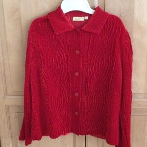 Woman’s Vintage Red Sweater byChoices size M
